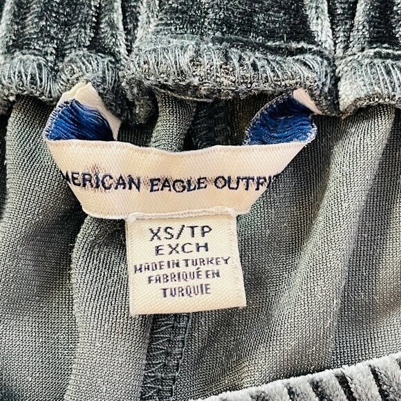 American‎ Eagle velour pull on pants soft green women's size XS - Picture 4 of 10